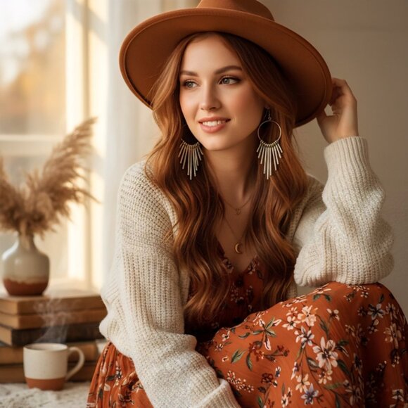 Silver Spikes Drop Dangle Silver Earrings  Boho Chic Statement Unique Jewelry - Picture 9 of 12